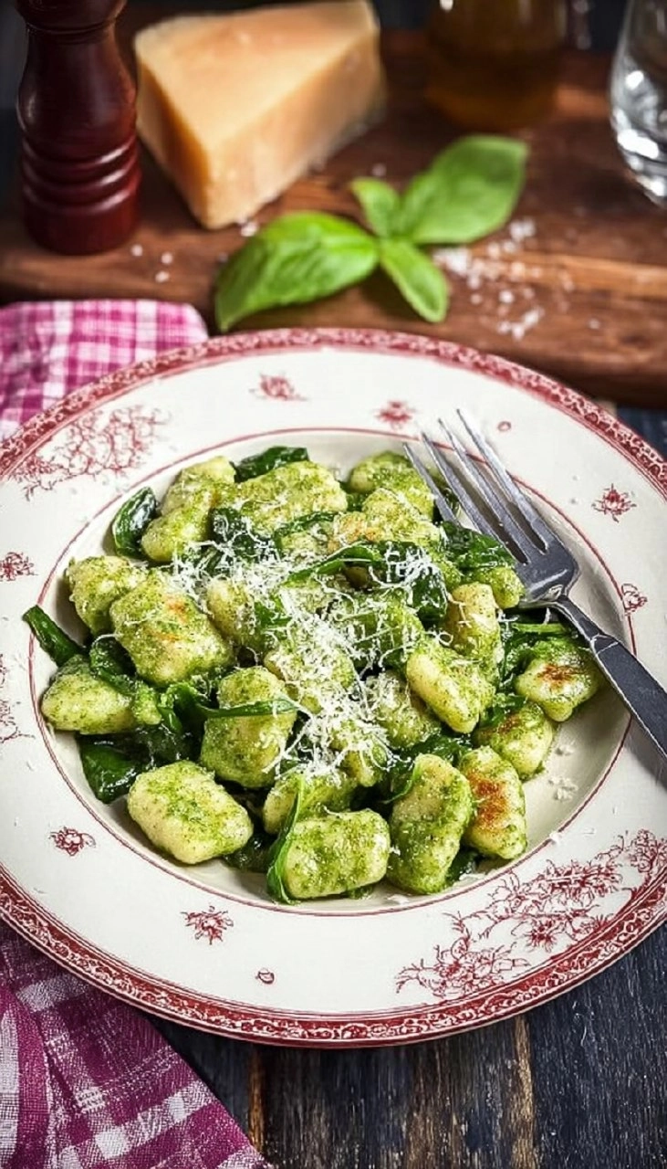 Bärlauch Gnocchi Mit Parmesan Topping