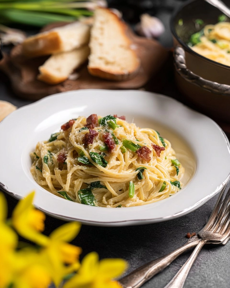 Bärlauch-Pasta mit Limburger in 20 Minuten