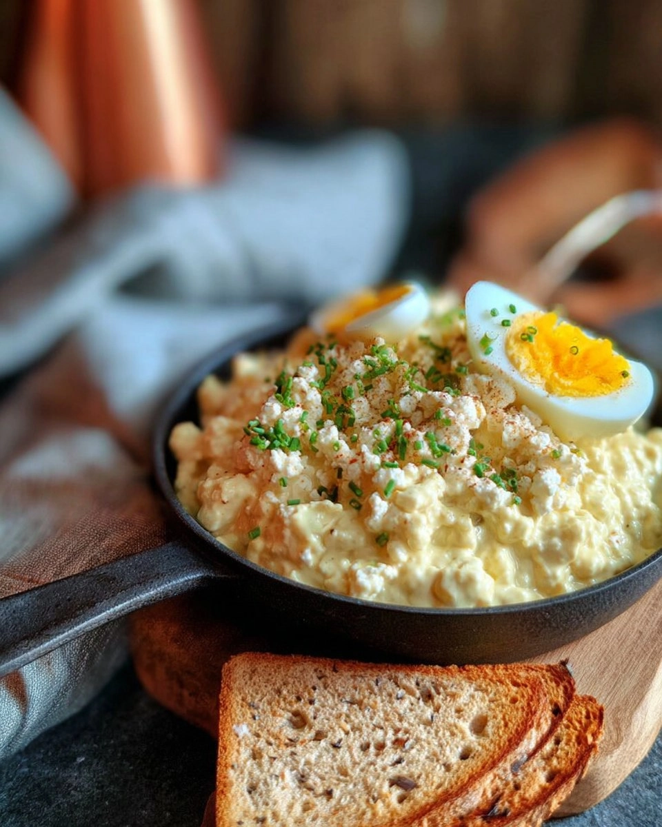 Eiersalat mit Hüttenkäse