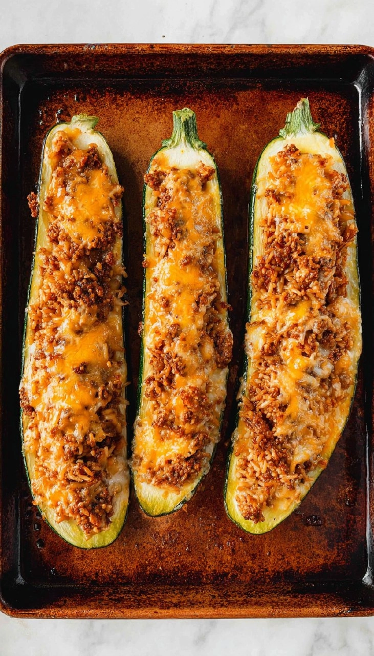 Gefüllte Zucchini Mit Reis