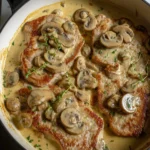 Schweineschnitzel-mit-Pilzen-Rezept