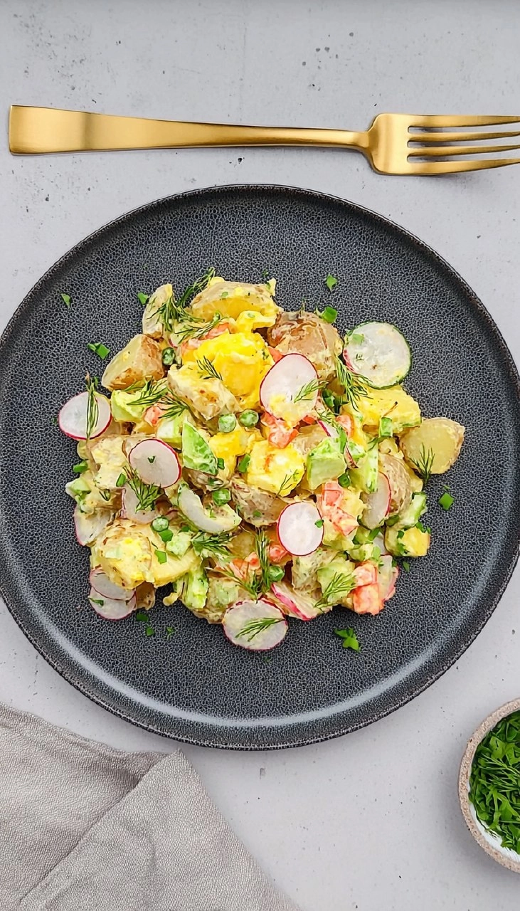Smashed Potato Salad: Knuspriger Kartoffelsalat aus dem Ofen