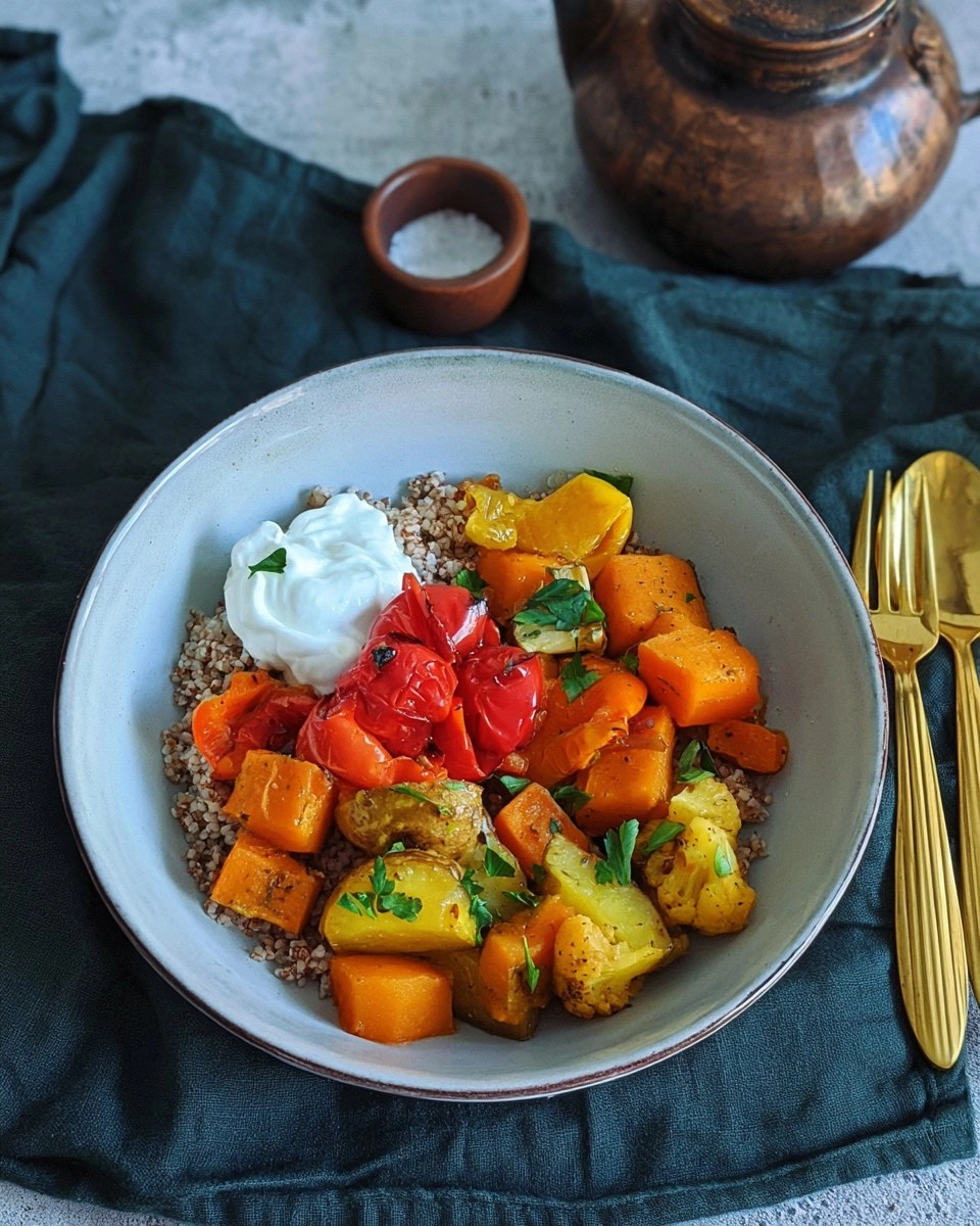 Buchweizen Bowls mit Ofengemüse