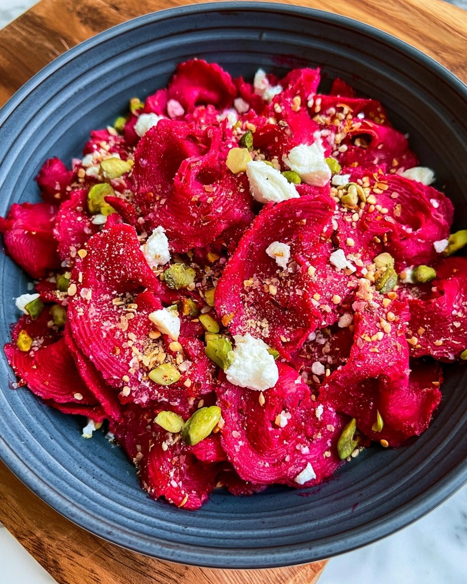 Cremige Rote Bete Pasta aus dem Ofen