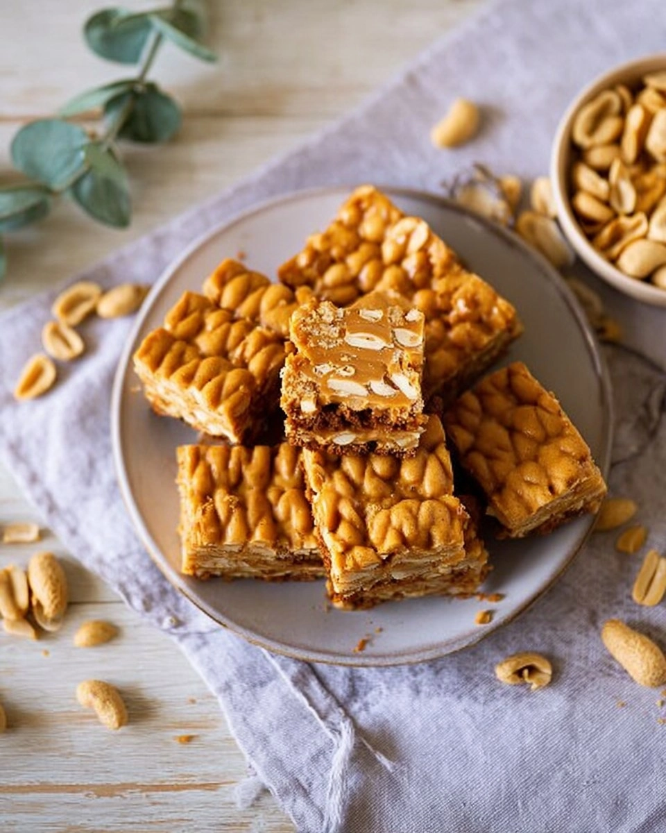 Erdnussriegel mit Miso-Shortbread