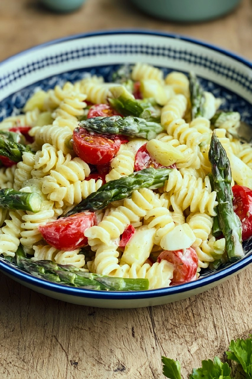 Nudelsalat mit Spargel