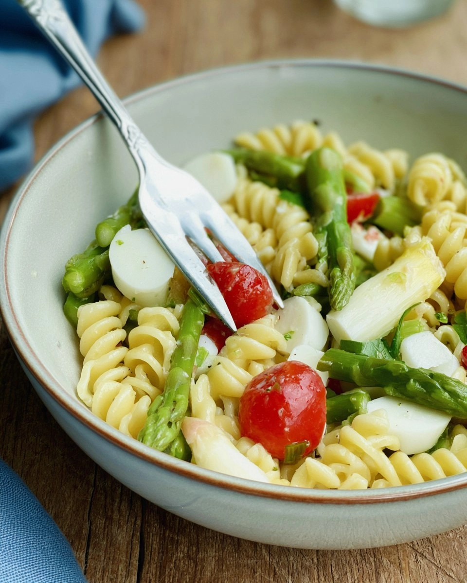 Nudelsalat mit Spargel